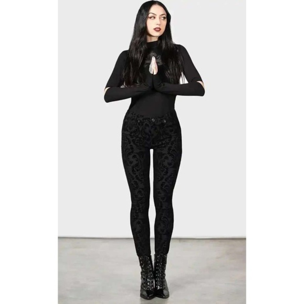 Killstar grief‎ by the night damask jeans XXL